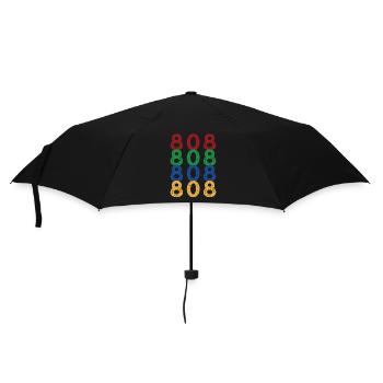 Happy 808 Day - Umbrella (small) - black - Front