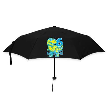 DINO 6 YEARS DINOSAUR 6TH BIRTHDAY - Umbrella (small) - black - Front