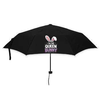 Königin der Bunny Hasen - Regenschirm (klein) - Schwarz - Vorne