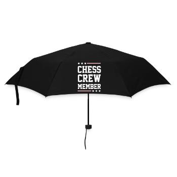 Chess Crew - Regenschirm (klein) - Schwarz - Vorne