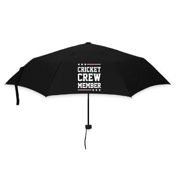 Cricket Crew - Regenschirm (klein) - Schwarz - Vorne