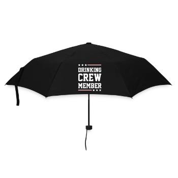 Drinking Crew - Regenschirm (klein) - Schwarz - Vorne