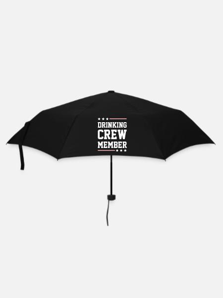 Drinking Crew - Regenschirm (klein) - Schwarz