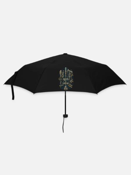 Bohrinsel Ölplattformarbeiter - Regenschirm (klein) - Schwarz