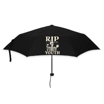 Lustiges RIP zu meinem Jugendgeburtstagsskelett - Regenschirm (klein) - Schwarz - Vorne