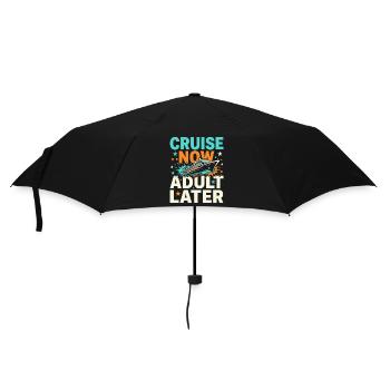 Mamie en croisière, Mamie sur le pont, - Parapluie standard - noir - Devant