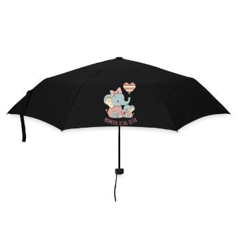Gender Reveal Baby Shower Promoted To Big Sister - Umbrella (small) - black - Front