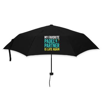 Padel girl padel player padel tennis gift - Umbrella (small) - black - Front