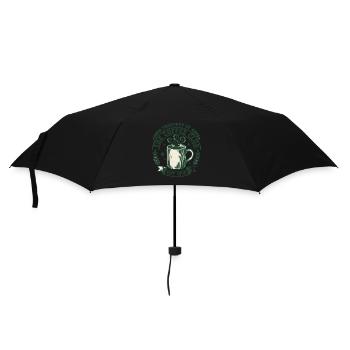 Coffee Club Tasse à café vintage des années 1970 - Parapluie standard - noir - Devant