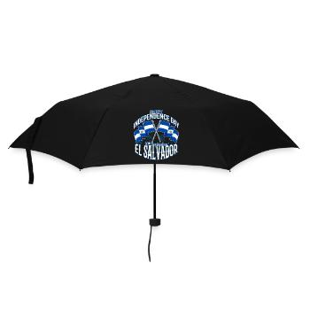 Happy Independence El Salvador Flag Salvadoran - Umbrella (small) - black - Front