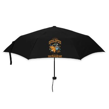 Frühstück Lustiger Brunch Kaffee Speckliebhaber - Regenschirm (klein) - Schwarz - Vorne