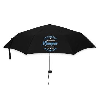 Studieren kann jeder - Klempner Spruch - Regenschirm (klein) - Schwarz - Vorne