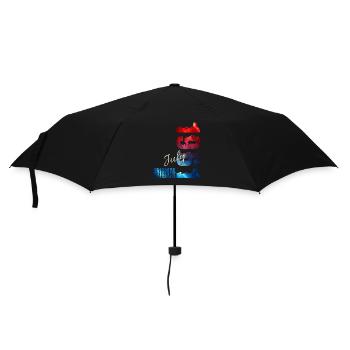Cadeau du 65e anniversaire Original juillet 1961 - Parapluie standard - noir - Devant