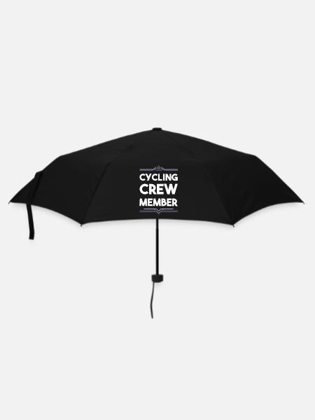 Cycling Crew - Regenschirm (klein) - Schwarz