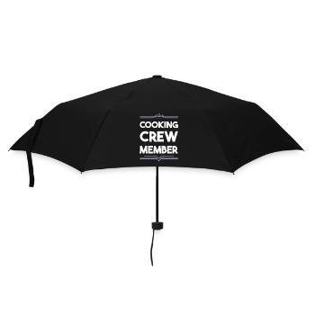 Cooking Crew - Regenschirm (klein) - Schwarz - Vorne