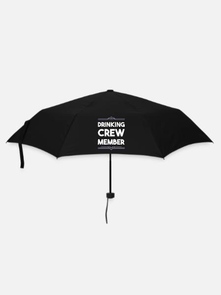 Drinking Crew - Regenschirm (klein) - Schwarz