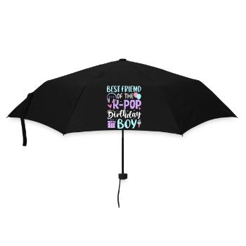 Best Friend of The K Pop Birthday Boy - Regenschirm (klein) - Schwarz - Vorne
