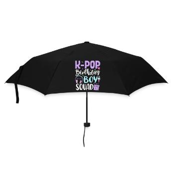 K Pop Birthday Boy Squad - Umbrella (small) - black - Front