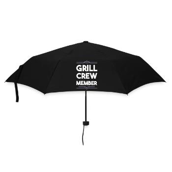 Équipe de grillades - Parapluie standard - noir - Devant