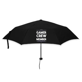 Gamer Crew - Regenschirm (klein) - Schwarz - Vorne