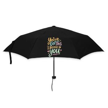 You Can Do It I Believe In You | Motivation - Umbrella (small) - black - Front