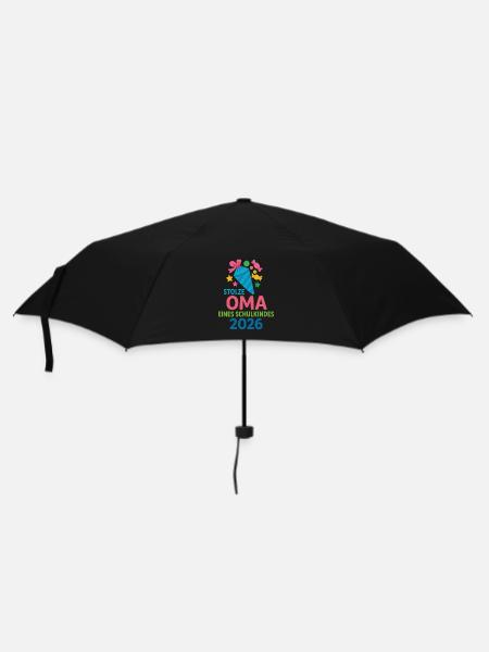 Stolze Oma eines Schulkindes 2026 - Regenschirm (klein) - Schwarz