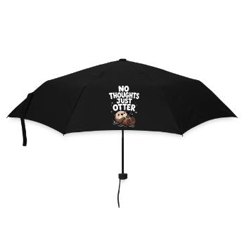  Keine Gedanken, Nur Otter. Niedlicher, Lustiger - Regenschirm (klein) - Schwarz - Vorne