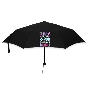 Tia de la fille d’anniversaire K-Pop - Parapluie standard - noir - Devant