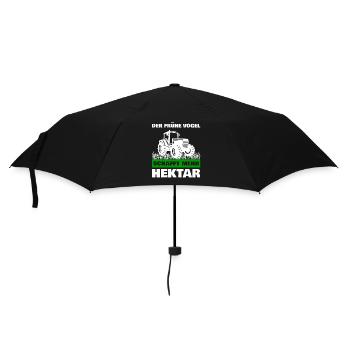 Der Frühe Landwirt schafft mehr Hektar Traktor Lan - Regenschirm (klein) - Schwarz - Vorne