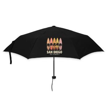 Surf des palmiers de San Diego en Californie - Parapluie standard - noir - Devant