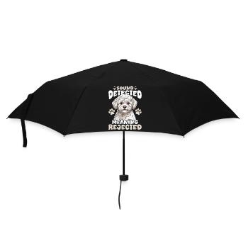 Race de chien Bichon Frisé - Parapluie standard - noir - Devant