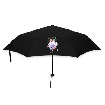 Spiritualité Géométrie Sacrée Fleur de Lotus Zen - Parapluie standard - noir - Devant