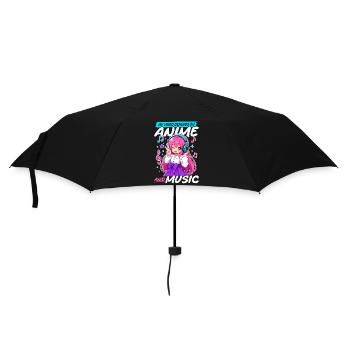 Anime et musique Chibi - Parapluie standard - noir - Devant