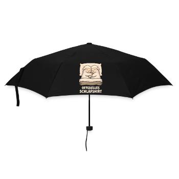 Offizielles Schlafshirt Kuschel Schafe - Regenschirm (klein) - Schwarz - Vorne