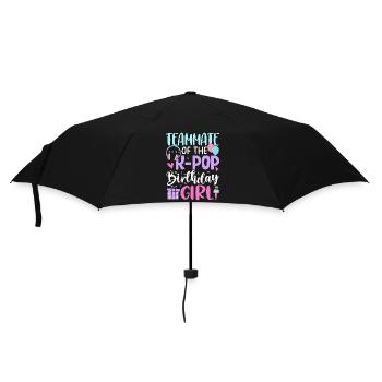 Coéquipière de la fille d’anniversaire de la K-Pop - Parapluie standard - noir - Devant