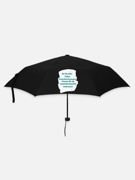Kleines Ich Große Klappe - Regenschirm (klein) - Schwarz
