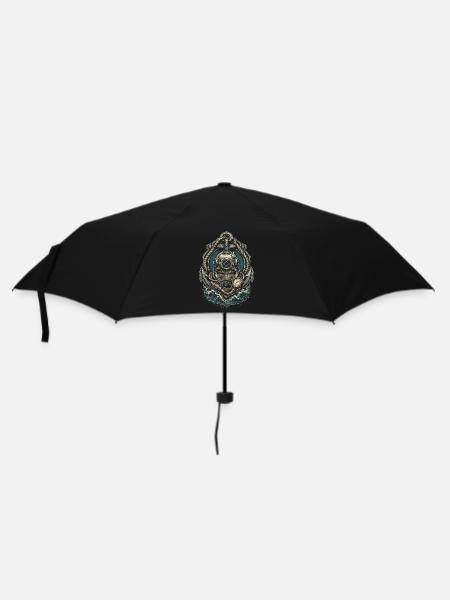 Tiefseearbeiter - Regenschirm (klein) - Schwarz