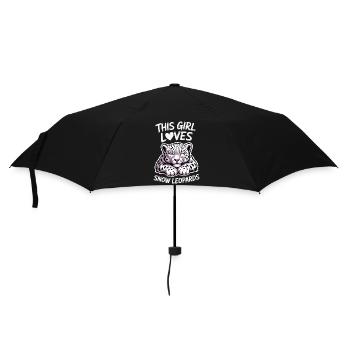 Dictions du léopard des neiges Cadeau mignon du léopard des neiges - Parapluie standard - noir - Devant