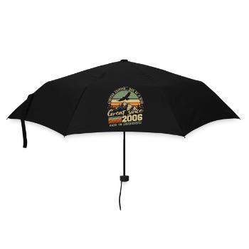 2006 Vintage Jahrgang Geburtstag Retro - Regenschirm (klein) - Schwarz - Vorne