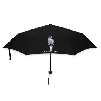 Cute Bunny Funny Boba Bubble Tea - Umbrella (small) - black - Front