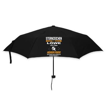 Sternzeichen Löwe: Ascendant Perfekt - Regenschirm (klein) - Schwarz - Vorne