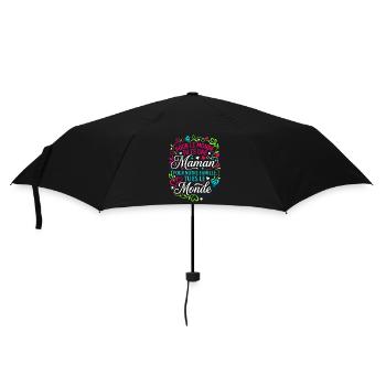 Maman Tu Es Le Monde Fête Des Mères Cadeau - Parapluie standard - noir - Devant