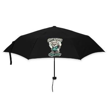 Douceur à l’extérieur, acier à l’intérieur – Koala Streetart - Parapluie standard - noir - Devant