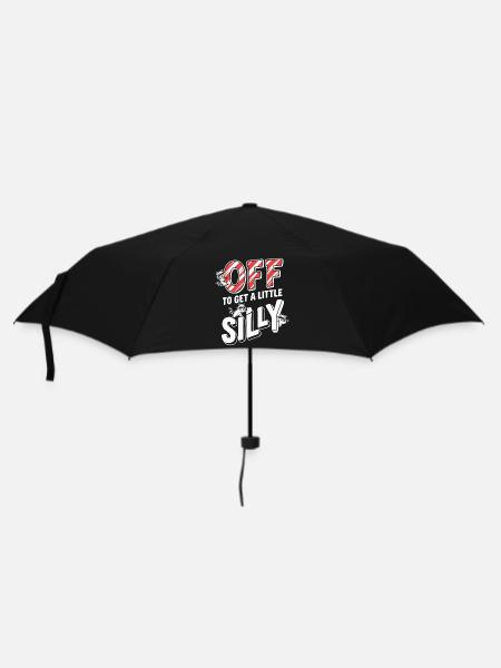 Off To Get A Little Silly - Regenschirm (klein) - Schwarz