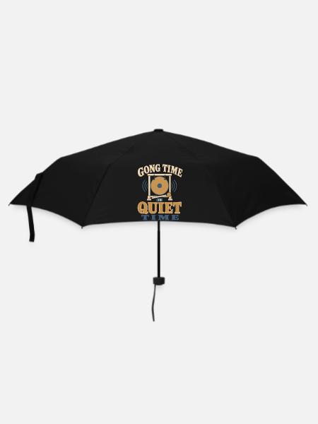 Klangbad Klangheilung Klangschale Geschenk - Regenschirm (klein) - Schwarz