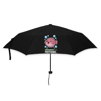 Expressions du poisson-globe : Cadeau amusant du poisson-globe - Parapluie standard - noir - Devant