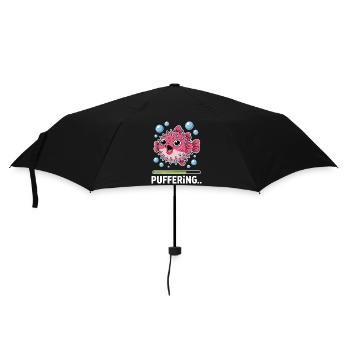 Expressions du poisson-globe : Cadeau amusant du poisson-globe - Parapluie standard - noir - Devant