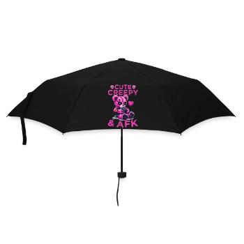 Pastel Goth Soft Goth Gaming Gamer - Regenschirm (klein) - Schwarz - Vorne