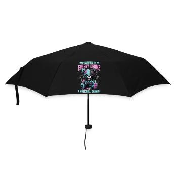 Pastel Goth Soft Goth Gaming Gamer - Regenschirm (klein) - Schwarz - Vorne