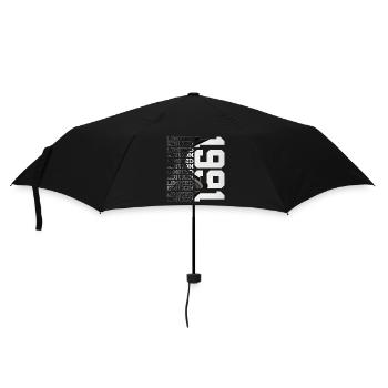 35 JAHRE ALT LIMITED EDITION 1991 35. GEBURTSTAG - Regenschirm (klein) - Schwarz - Vorne